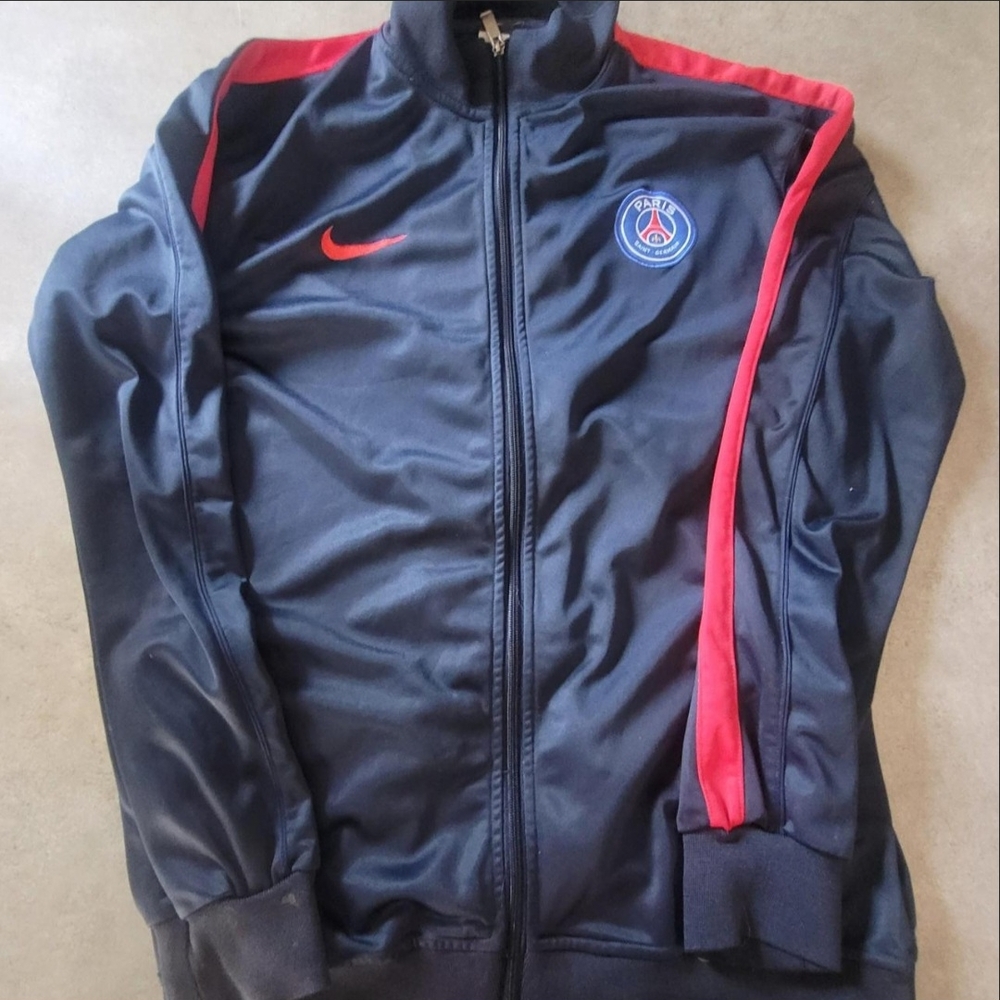 Nike PSG Track Jacket - Navy and Red